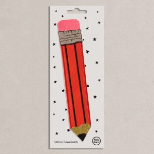 Bookmark fabric red pencil