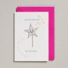 Patch card Birthday wishes star wand
