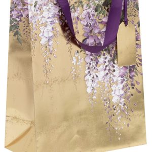 Gilded wisteria large giftbag