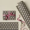 Ink flora gift wrap