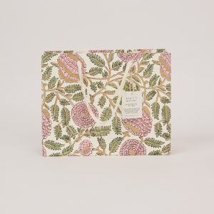 Blush stone medium block printed gift bag