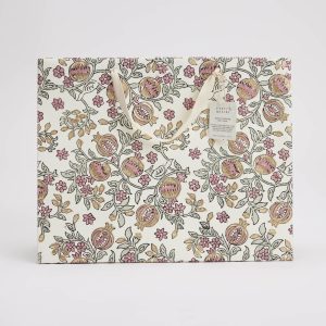 Lavender pomegranate large block printed giftbag