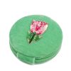 Pink tulip compact mirror
