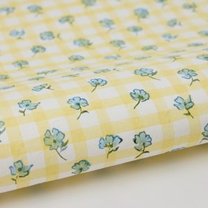 Gingham Alaska Block printed gift wrap