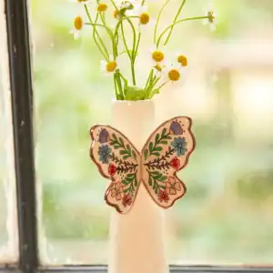 Butterfly large bud vase