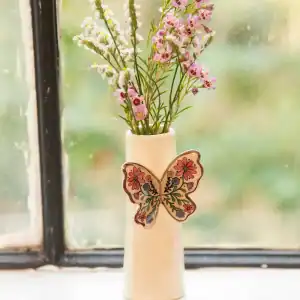 Butterfly small bud vase