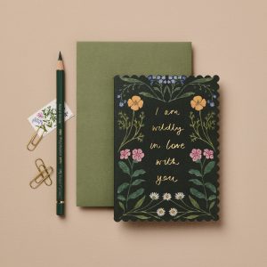 Wildflower wildly in love with you card