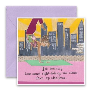 It's amazing how much right side up card