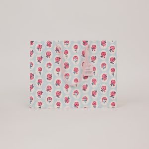 Pink sorbet tiles large block printed gift bag