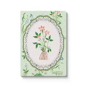 Cath Kidston A6 green roots vignette notebook