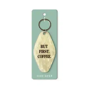 But First Coffee keyring