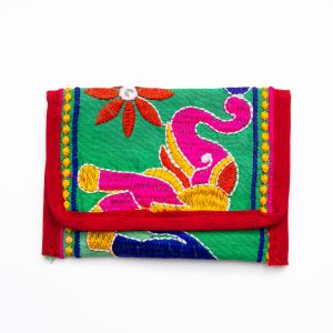 Elephant fabric wallet