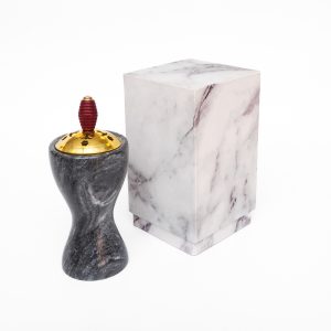 Tall marble mubkhar incense