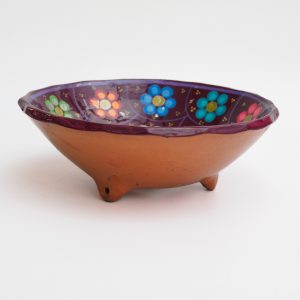 Mexican bowl- dark maroon flowers