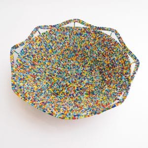 Large beaded bowl