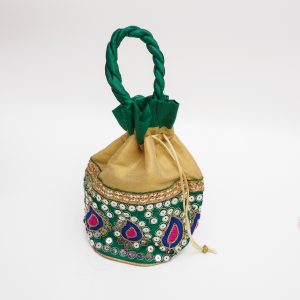 Potli bag barrel gold