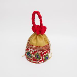 Potli bag barrel gold
