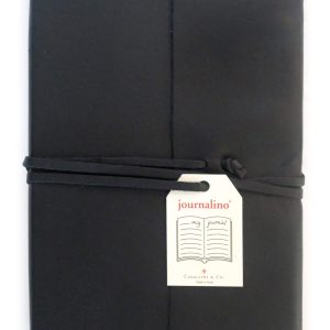 Journalino black leather grande 6x8