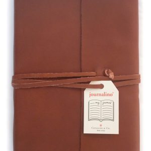 Brown leather journalino grande 6x8
