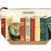 Library books vintage pouch