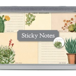 Cacti and succulents sticky notes