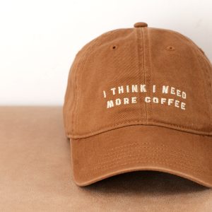 More coffee brown baseball cap