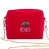 Cherry beaded crossbody bag