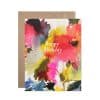 Birthday Dahlias card Helen Dealtry