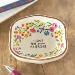 Antiqued trinket bowl teacher