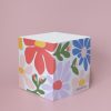 Primary blooms sticky note cube