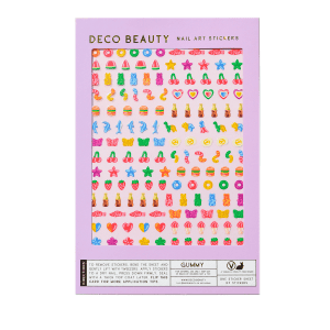 Gummy nail stickers