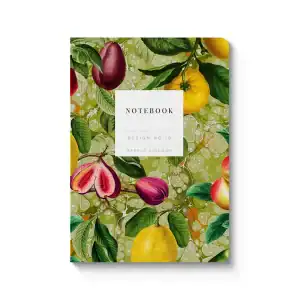 Marble fruit paperback notebook A6