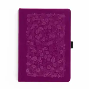 Berries and vine lined notebook A5