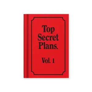 Top Secret plans mini notebook