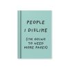 People I dislike mini notebook