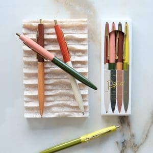 Desert tones retro pen set