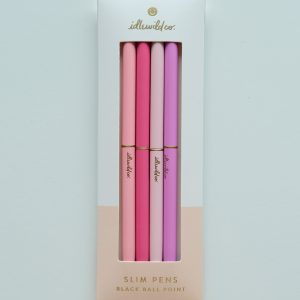 Pretty in pink slim pens set