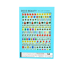 Schoolhouse nail stickers