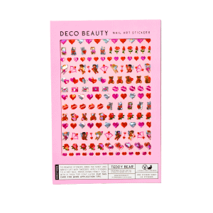 Teddy bear nail stickers