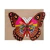 Rainbow cut out butterfly card
