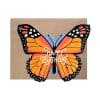 Monarch cut out butterfly card