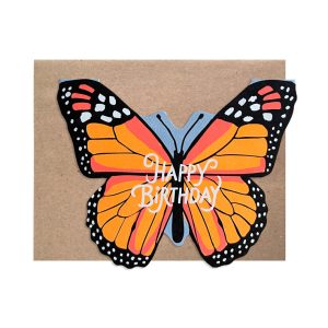 Monarch cut out butterfly card