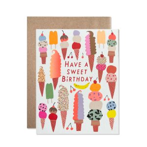 Sweet birthday icecream card