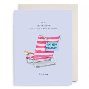 Beach teach greeting card