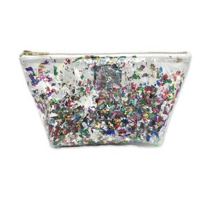 Perfect little confetti transparent pouch