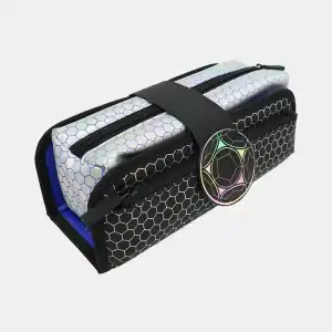 Techno football filled pencil case