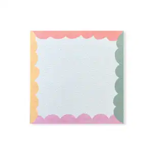 Gift tag scallop edges square