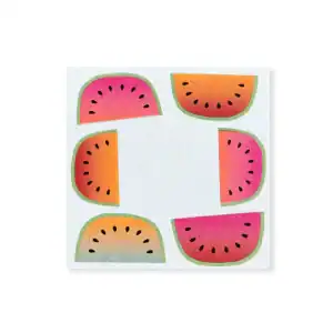 Gift tags watermelon square