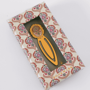 Folk heart metal clip bookmark