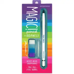 Magic pencil white no sharpening with jelly eraser